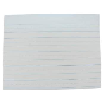 Kindergarten writing paper: 120 Blank writing pages with dotted lines 8.5 x  11 inches - large size / 1 inch ruled for writing practice