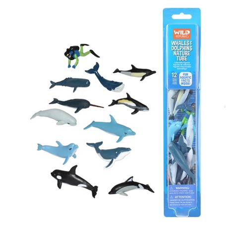 Wild Republic Nature Tube Whale And Dolphin Figurines, 12 Pieces : Target Wild Republic Nature Tube Whale And Dolphin Figurines, 12 Pieces : Target