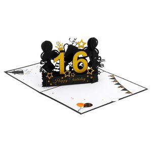 Unique Bargains Thickened Paper 3D Funny Women Gift Greeting Cards - 1 of 4