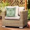 Liora Manne Frontporch Geometric Indoor/Outdoor Pillow.. - 3 of 4
