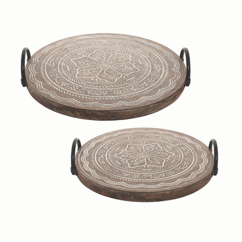 Adams Trays Set Of 2 Foreside Home And Garden Target