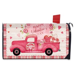 Briarwood Lane Valentineu2019s Mailbox Cover  - Standard Size - Valentines Love Pickup For Valentineu2019s Mailbox Cover - 1 of 2