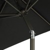 7.5' x 7.5' Outdoor Patio Umbrella with Button Tilt and Crank - Wellfor - 4 of 4