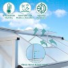 GustoWave 6x8 Ft. Large Walk-In Outdoor Polycarbonate Greenhouse Perfect For Backyards, Patios, And Lawns Sliver - 4 of 4
