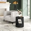 Nuuk Side Table Black 20.3"H – Powder-Coated Steel Round Tabletop By Zuo Modern - 2 of 4