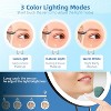 Magnifying Mirror with Light, 6" Rechargeable LED with Suction Cup & Stand, 3 Color Dimmable Modes for Travel Makeup and Skincare - 3 of 4