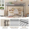 Coucheta Loft Bed Twin Size with Ladder & Full Safety Guardrail, Heavy Duty Metal Twin Loft Bed 400 Lbs Load Capacity, Space-Saving, Easy Assembly - 4 of 4
