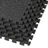 Xspec 1/2" Thick 48 Sq Ft Rubber Top EVA Foam Home Gym Mats 12 pcs, Grey Black - image 4 of 4