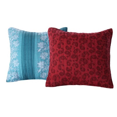 Greenland Home Fashion Bohemian Dream Multi Decorative Pillow Pair 18 x 18"