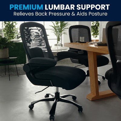 Black Mesh High-Back Ergonomic Executive Swivel Chair