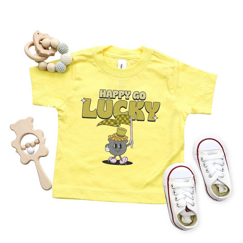 The Juniper Shop Happy Go Lucky Pot Of Gold Toddler Short Sleeve Tee, 2 of 3