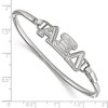 Black Bow Jewelry Sterling Silver Alpha Xi Delta Greek Life Bangle Bracelet 8 Inch - 2 of 3