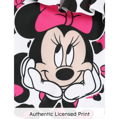 Mickey Mouse & Friends Disney Mickey Mouse & Friends Girls One Piece Swimsuits Ruffles Swimwear Beach Sport Bathing Suit 3-10Y (Roseo, Kids: 5-6 Years) — фото 6