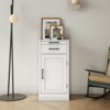 SKRAN Modular Wine Bar Cabinet, White Buffet Cabinet, Multifunctional Storage Unit with Spacious Drawer and Cupboard for Living Room, Bedroom, Office - 2 of 4