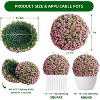 Flower Topiary Ball Decorative Balls 2PCS, Artificial Topiary Balls, for Outdoor Patio Garden and Indoor, Wedding Decoration - 2 of 4
