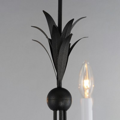 Anthracite Black 5-Light Candle Style Chandelier