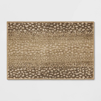 5'x7' Daffodil Leopard Print Woven Rug Black/White - Threshold™