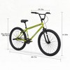 INFURNIC Bicycles, 26 Inch Freestyle Mountain Bike, Single Speed Children's Bicycle for Boys Girls, Green, 68.11"*29.13"*41.3" - 2 of 4