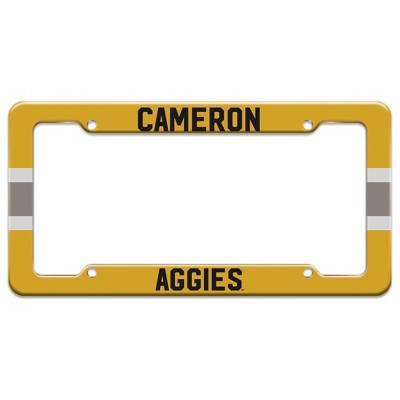 Cameron University Stripe License Plate Tag Frame