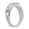 Black Bow Jewelry Men's 7.2mm 14K White or Yellow Gold 1/2 Ctw Diamond Tapered Band - 3 of 4