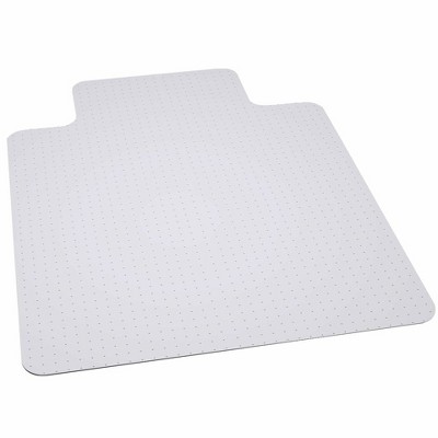 Emma and Oliver 45" x 53" 400 lb. Big & Tall Carpet Chair Mat with Lip