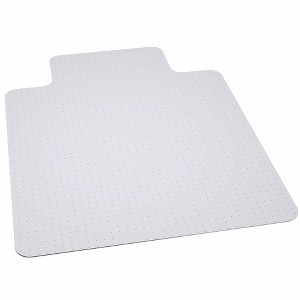 Emma and Oliver 45" x 53" 400 lb. Big & Tall Carpet Chair Mat with Lip - 1 of 2