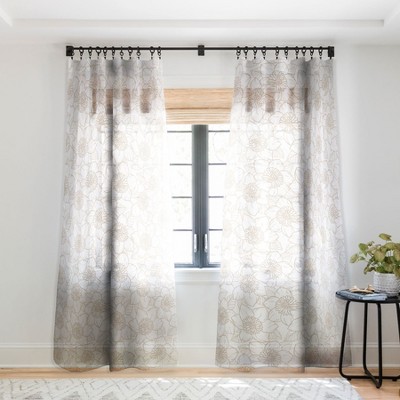 Avenie Spring Garden Collection VI 50" x 84" Single Panel Sheer Window Curtain - Society6