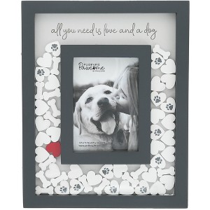 Pavilion Gift Company - Love and a Dog - 8" x 10" Picture Frame (Holds 3.5" x 5.5" Photo) - Single Image Frames - 1 of 4