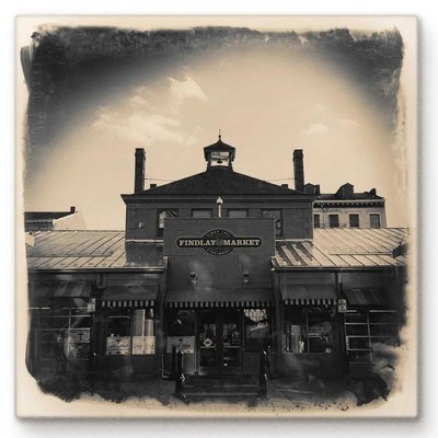 Cityscape Tiles 4.25 In Findlay Market Cincinnati Ohio Landscape Coasters
