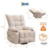 Electric Power Lift Recliner with Massage & Heat - 45° Stand Assist, Swivel Rocker, Cup Holders - Reclining Lounge for Elderly & Adults - 2 of 4