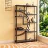 Gulches Freestanding Bookshelf, 68.9" Etagere Bookcase with 9 Open Shelves for Living Room - 3 of 4