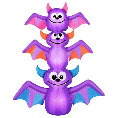 Occasions AIRFLOWZ INFLATABLE BAT STACK  6FT, 6 ft Tall, Purple
