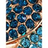 Alilang Gold Tone Peacock Pendant Necklace with Blue and Green Crystal Rhinestones - 2 of 4