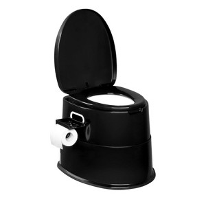 Karl Home | Portable Camping Toilet with Non-Slip Mat and Paper Holder - 1 of 4