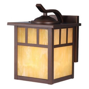 Vaxcel Mission 1 - Light Sconce in  Burnished Bronze - 1 of 4