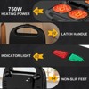 OSTBA Mini Waffle Maker, 750W, Double 4-Inch Belgian Waffles, Nonstick Plates, Compact, Easy to Clean, Ideal for Kids & Family Breakfast - 3 of 4