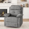 Kumasinova Modern Small Rocker Swivel Recliner Sofa,30°Rocking Chair with Pillow-Top Arm,90-150°Recline for Small Spaces,Bedroom,Living Room - 2 of 4