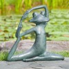 SPI Home Relaxed Yoga Frog Garden Sculpture – Whimsical Metal Outdoor Décor with Zen-Inspired Design - 2 of 3