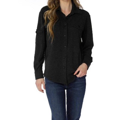 Women's Pocket Button Front Shirt - bobi