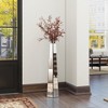 Gulches Handmade Glass Floor Vase with Mirrored Sides - Unique Decorative Accent - 2 of 4