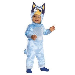 Disguise Infant Girls' Bluey Jumpsuit Classic Costume - Size 12-18 Months - Blue - 1 of 4