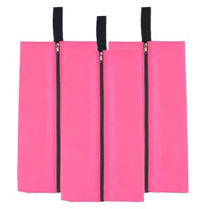 Unique Bargains Waterproof Outdoor Travel Portable Shoes Bag with Zipper 3 Pcs - 1 of 4