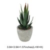 Unique Bargains Artificial Plants Mini Aloe-Vera in Pulp Plastic 2.76"x2.76"x5.51" 1 Pc - 3 of 4