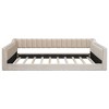 KTMBDW Upholstered Velvet Daybed with Side Storage pocket, Twin/Full XL Size Sofa Frame with Wooden Slat Support for Bedroom, Guest Room, Living Room - 4 of 4