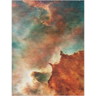 Well Woven Apollo Flat Weave Celestial Space Carina Multicolor Area Rug