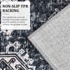 Washable Area Rug - Low-Profile Large Area Rug, Non-Slip Backing, Durable Edge Binding, Vintage Design, Suitable for Living Room Bedroom Dining Room - 4 of 4