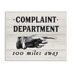 Stupell Industries Complaint Department 100 Miles Away, 14" x 11" - 1 of 4