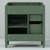 30'' Bathroom Vanity Cabinet Only, Modern Storage Cabinet with 3 Drawers, Door Organizer & Adjustable Shelf - 4 of 4