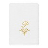 Linum Home Textiles 100% Turkish Cotton MONICA Gold Thread 3PC Embellished Towel Set - 4 of 4