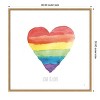 Amanti Art Rainbow II Love by Sarah Adams Framed Canvas Wall Art - 4 of 4